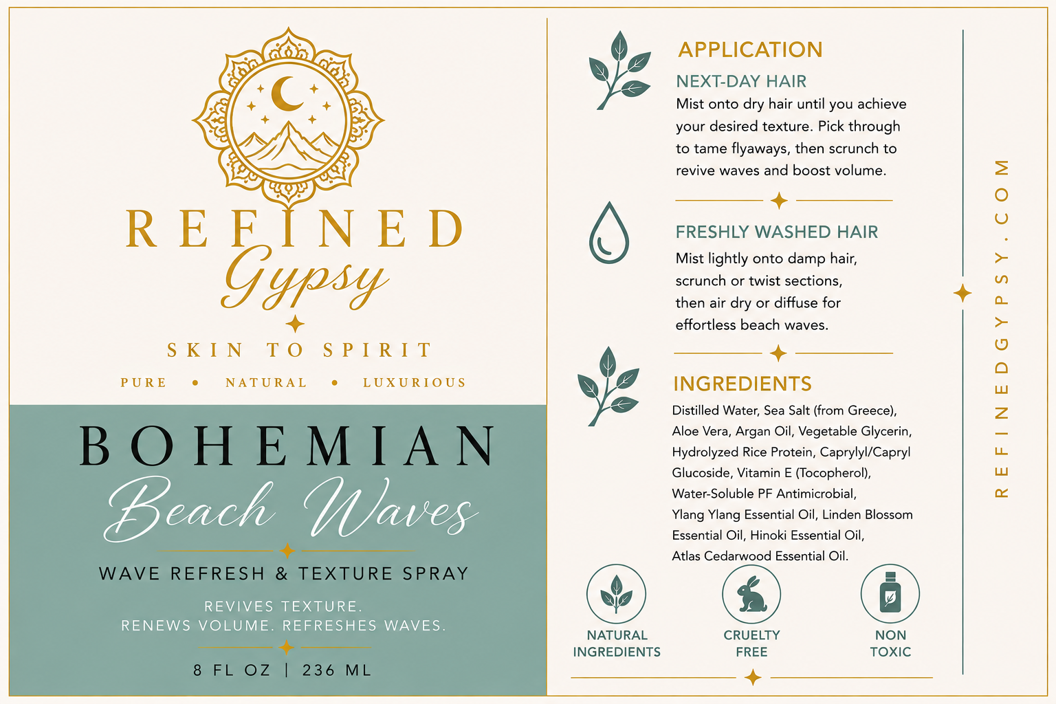 Bohemian Beach Wave Spray